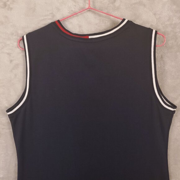 Tommy Hilfiger Navy Blue Sleeveless Dress V neck, Women's size L - Picture 5 of 9